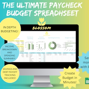 Budget by Paycheck Spreadsheet biweekly budget Financial Planner Google Sheets monthly budget paycheck budget planner spreadsheet template