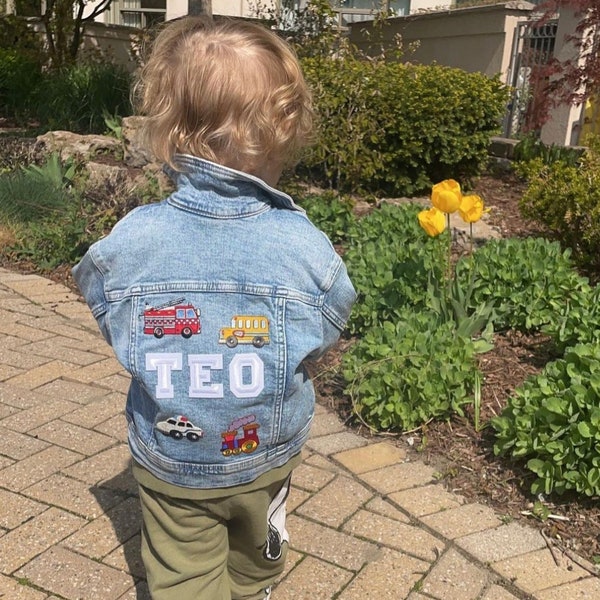 Custom Denim Jacket | Kids Denim Jacket | Custom Jean Jacket | Custom Denim Jacket | Embroidered jean jacket |