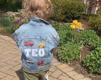Custom Embroidered Denim Jacket | Personalized Kids Jean Jacket