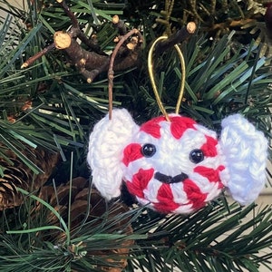 Crochet Pattern Peppermint Candy Holiday/Christmas Ornament image 3