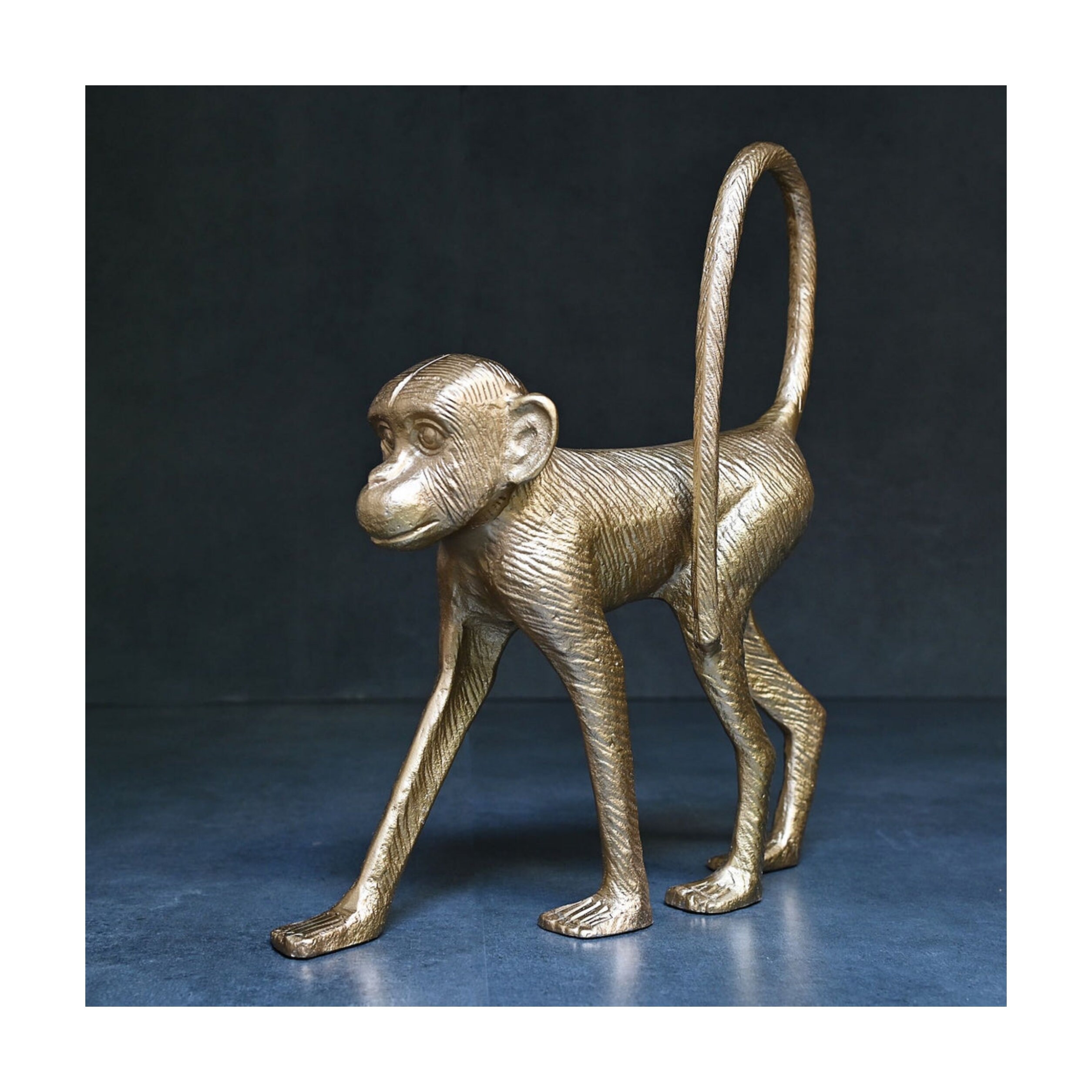 - Monkey Etsy Statue Golden