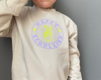 Schulkind Pullover / Schulanfänger Shirt/ Einschulung 2024 / Happy Schulkind 2024 / Geschenk Einschulung/ Geschenk Schulstart /Erste Klasse