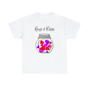 Hugs and Kisses Unisex Heavy Cotton Tee/Hugs and Kisses/Cotton Tee/Love