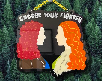 Victoria vs Victoria Twilight Saga Wall Hanging