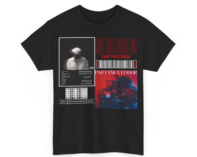 PARTYNEXTDOOR Album Cover T-Shirt, Bootleg Tee Vintage Graphic Tee Merch Streetwear Hip-Hop