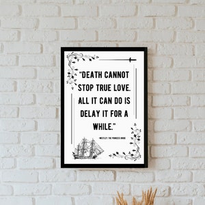 Princess Bride Westley Romantisches Zitat Wandbild
