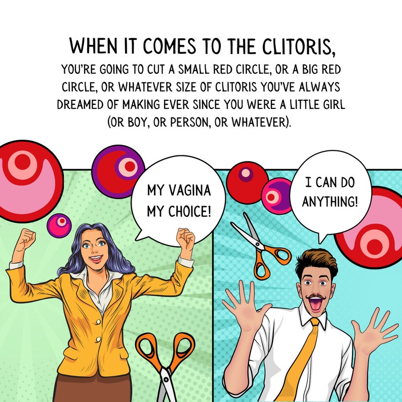 Giant, Easy Vagina Throw Quilt Pattern w/ Comics by Sloppy Quilter (yes, it's printable!) image 8