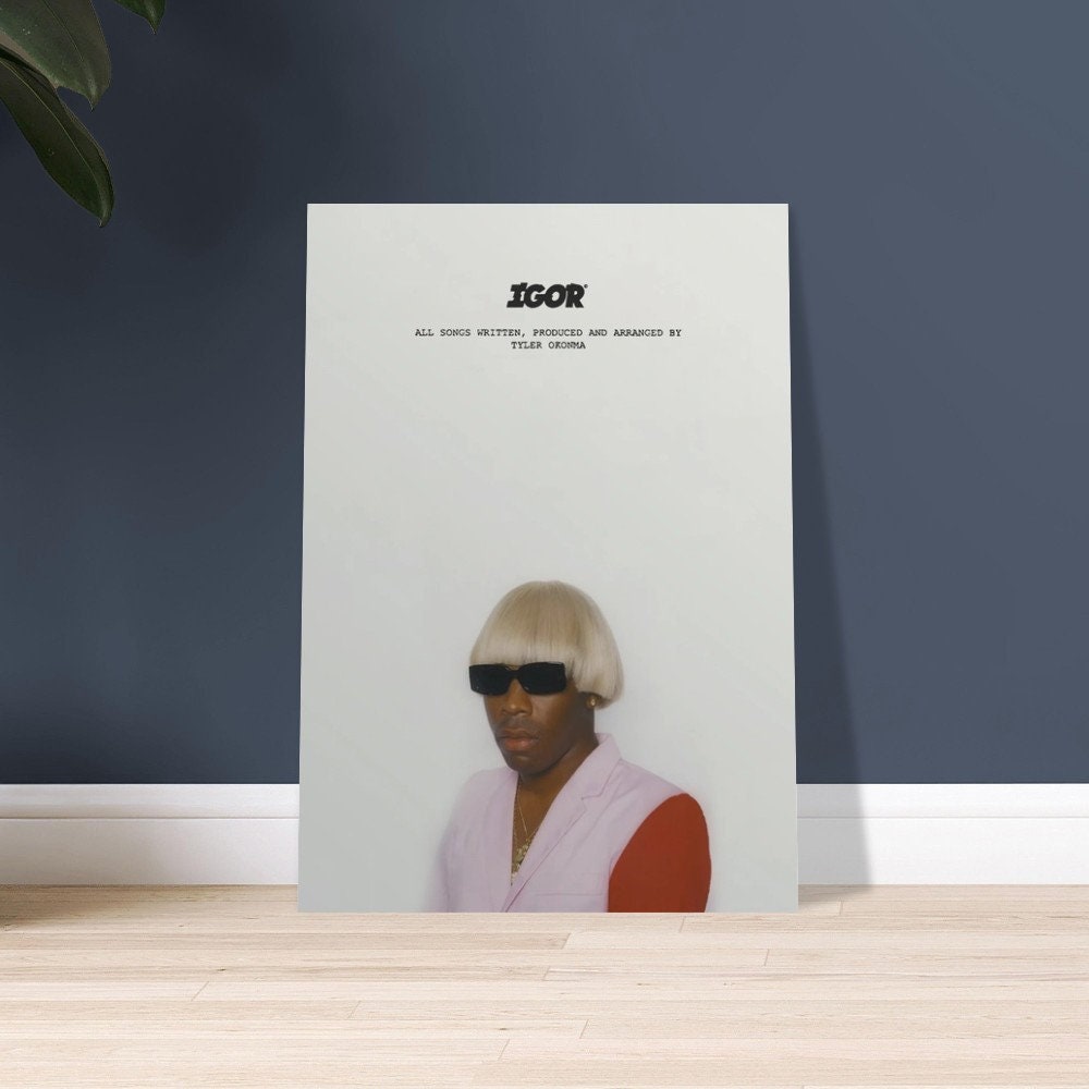 YTGMO Tyler The Creator IGOR Music Album Cover Signed Limited Poster Canvas  Poster Wall Art Decor Print Picture Paintings for Living Room Bedroom