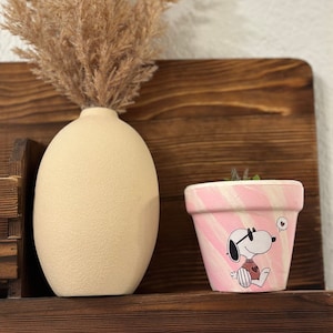 Snoopy Plant Pot. Hearts Planter. Snoopy Pottery. - Etsy