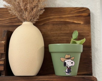 Very Rare Vintage Snoopy Ceramic Vase 1958 Made in Japan
