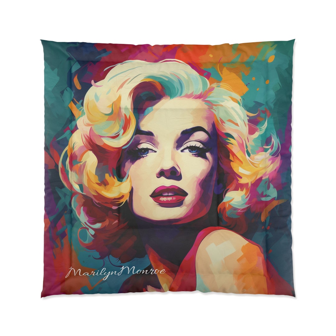 Marilyn Monroe Comforter Gifts Bedding Etsy