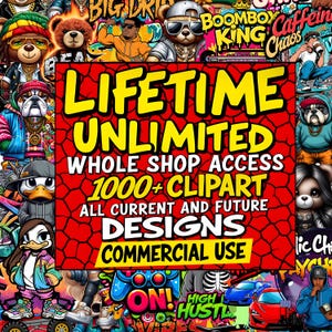 Mega Digital Clipart Bundle, T-Shirt Designs, Commercial Use (Digital Download)