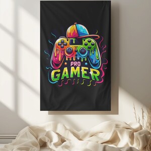 Dripping Pro Gamer Png, Gaming Sublimation Design, Colorful Graffiti ...