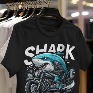 Shark Ridinga Motorcycle Shark Rider PNG, Urban Graffiti Sublimation Design (instant Download ...