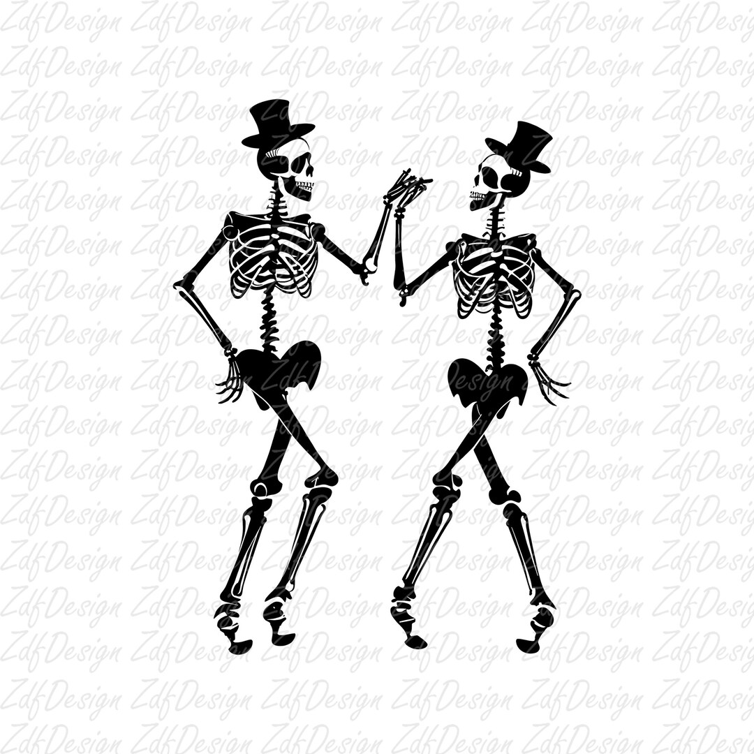 Skeleton Dancing Svg Dancing Skeletons Svg Dancing Skeleton - Etsy