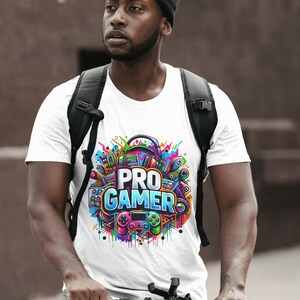 Pro Gamer Png, Gaming Lover Sublimation Design, Graffiti Clipart ...