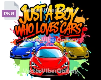 Kids Graffiti Sports Car PNG, Colorful Race Car Design (Digital Download)