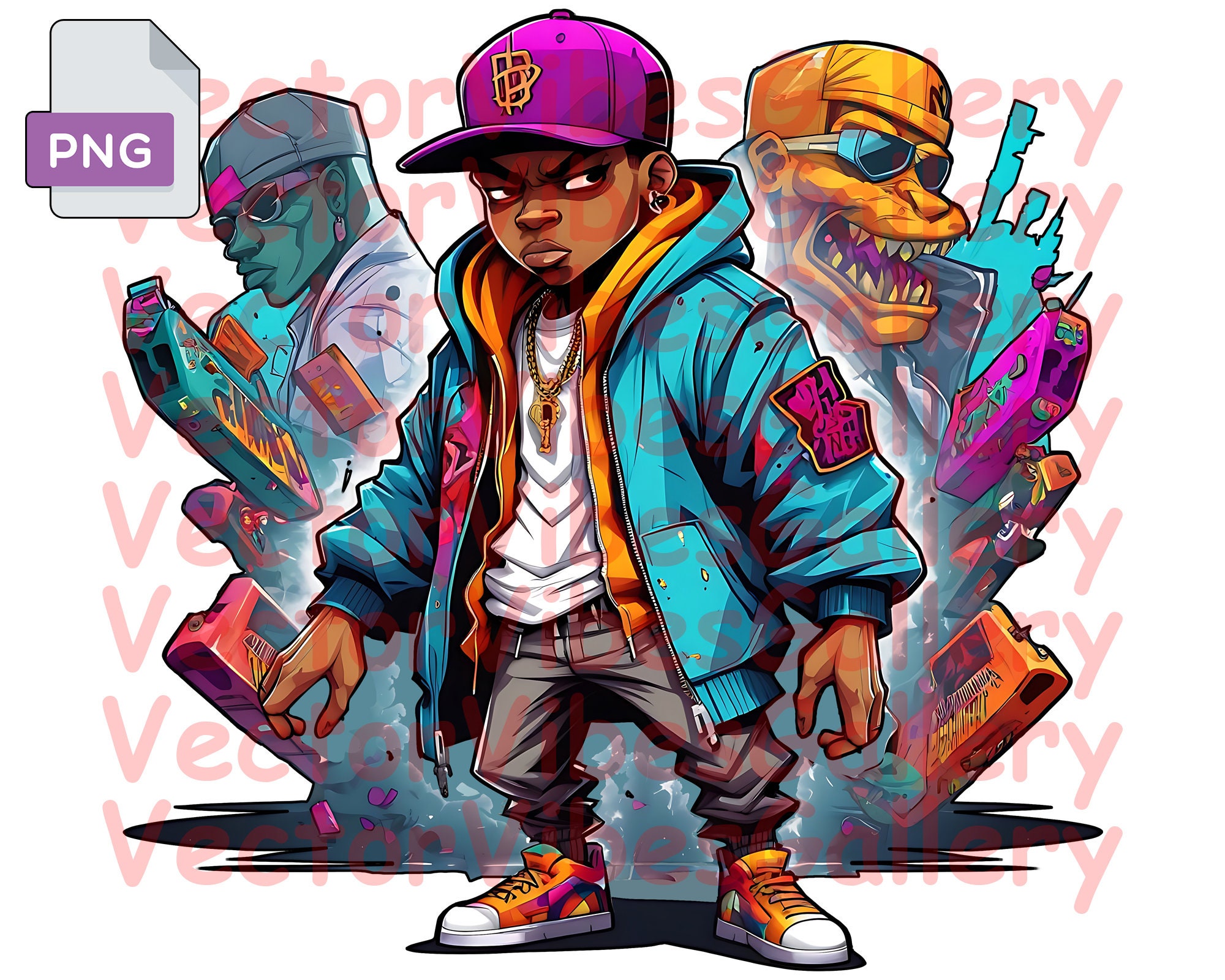 Urban Streetwear Design PNG, Hip Hop Boy Clipart (instant Download) - Etsy