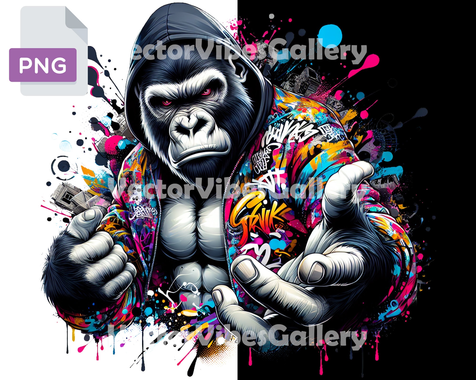 Gorilla graphics - Etsy 日本
