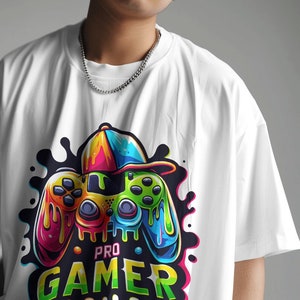Dripping Pro Gamer Png, Gaming Sublimation Design, Colorful Graffiti ...