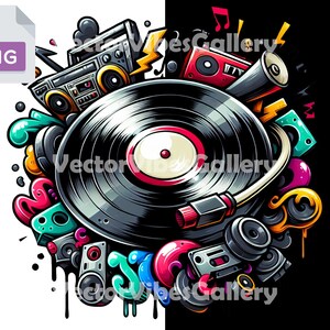 Graffiti Old School Music Png, Urban Graphics Sublimation design, Hip Hop Poster, Rap Music T-shirt, 90s Vibes, Digital Instant Download