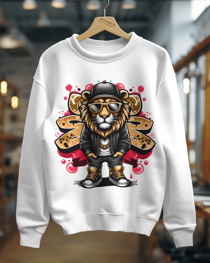 Urban Graffiti Lion PNG, Streetwear Design (digital Download) - Etsy