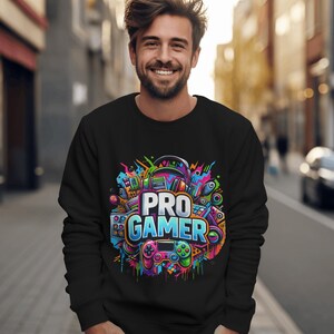Pro Gamer Png, Gaming Lover Sublimation Design, Graffiti Clipart ...