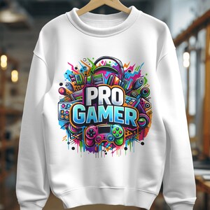 Pro Gamer Png, Gaming Lover Sublimation Design, Graffiti Clipart ...