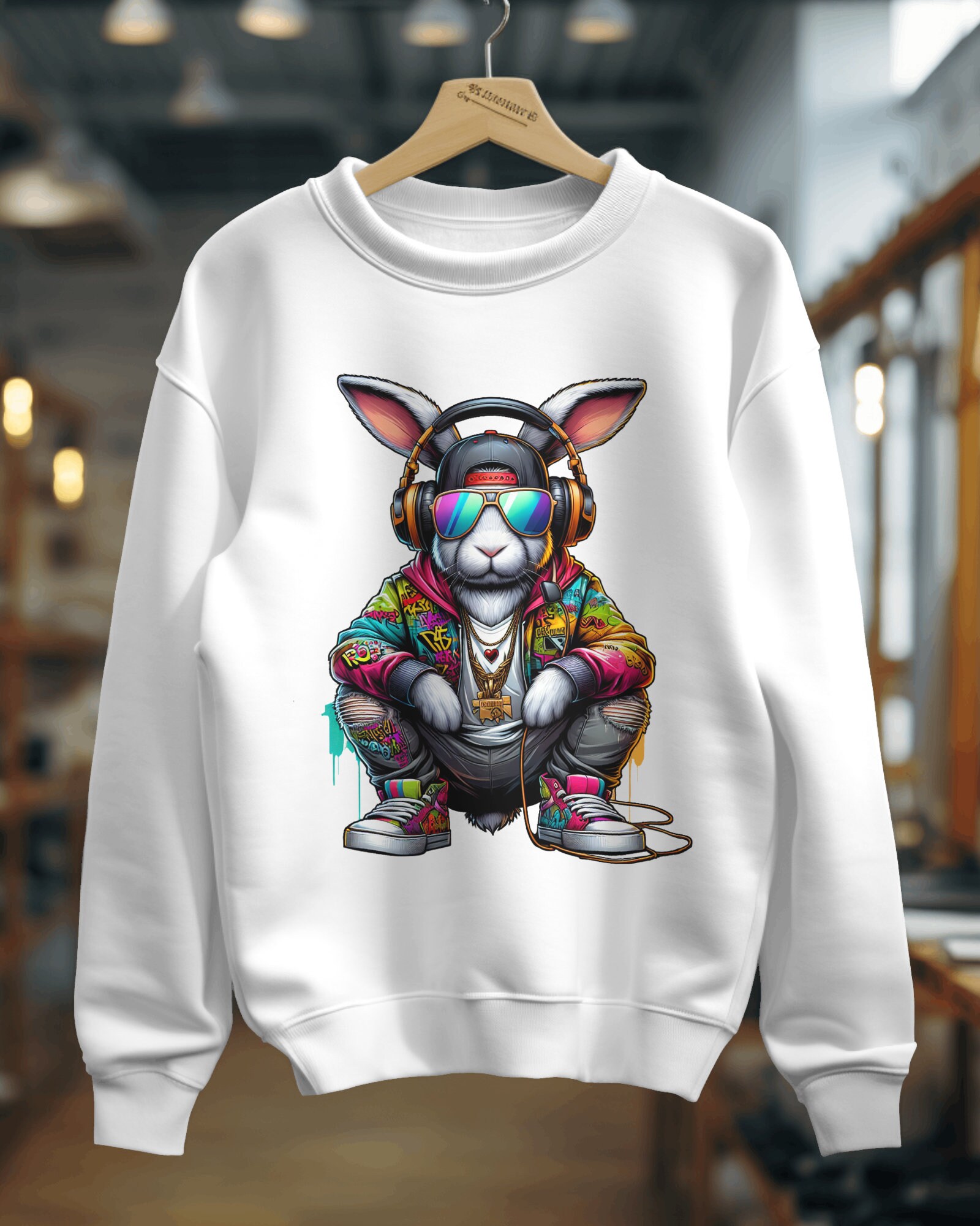 Cartoon Rabbit Rap Colorful Bunny Graffiti PNG, Urban Rap Clipart (300 DPI) - Etsy