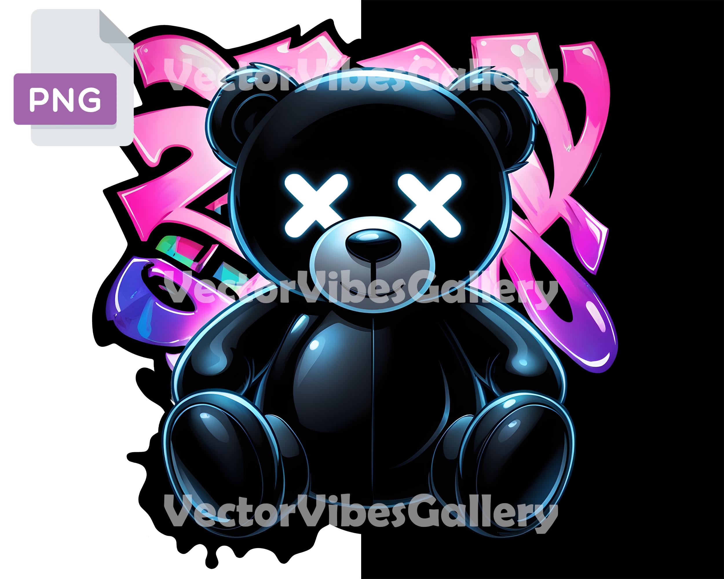 【Paragraph 】　Teddy Bear Pigment Hood Premium Fleece Hoody Phygital NFT - DAREBEAR 06 - Trippy Bear