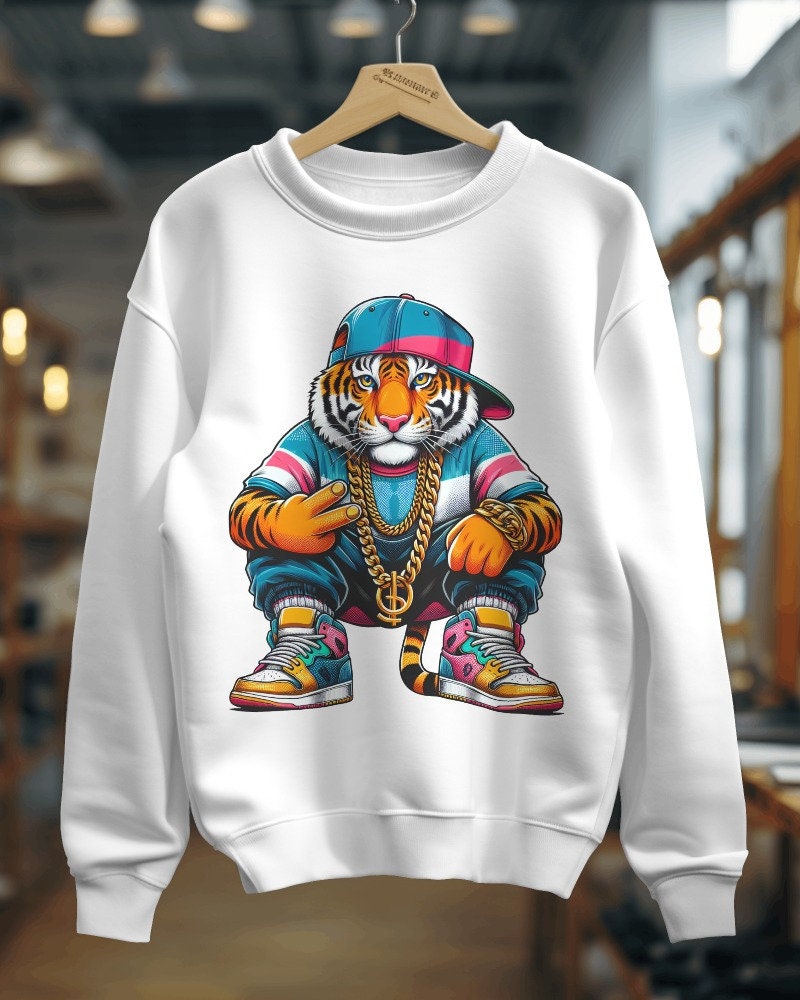 Gangster Tiger PNG, Urban Streetwear Clipart (digital Download) - Etsy