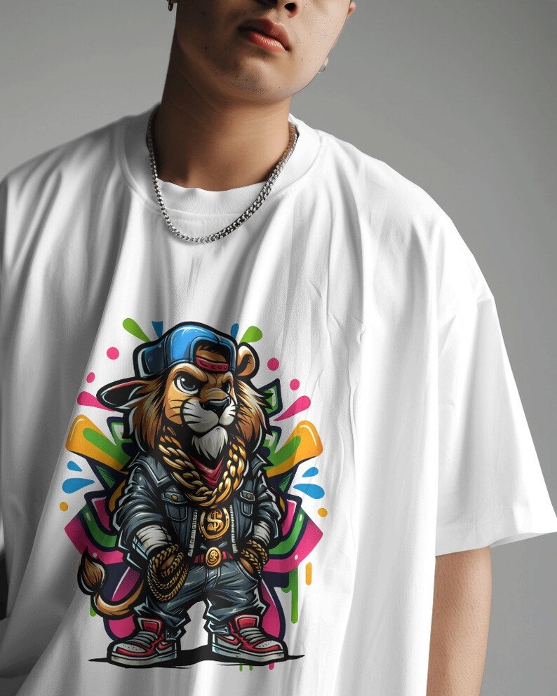 Graffiti Lion PNG, Urban King Clipart, Hip Hop Poster (digital Download ...