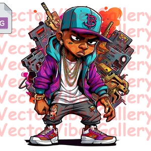 Bad Boy Png, Urban Sublimation Design, Graffiti Clipart, Streetwear Digital Image for Hoodie, T-shirt, Dtg Vector, Instant Download