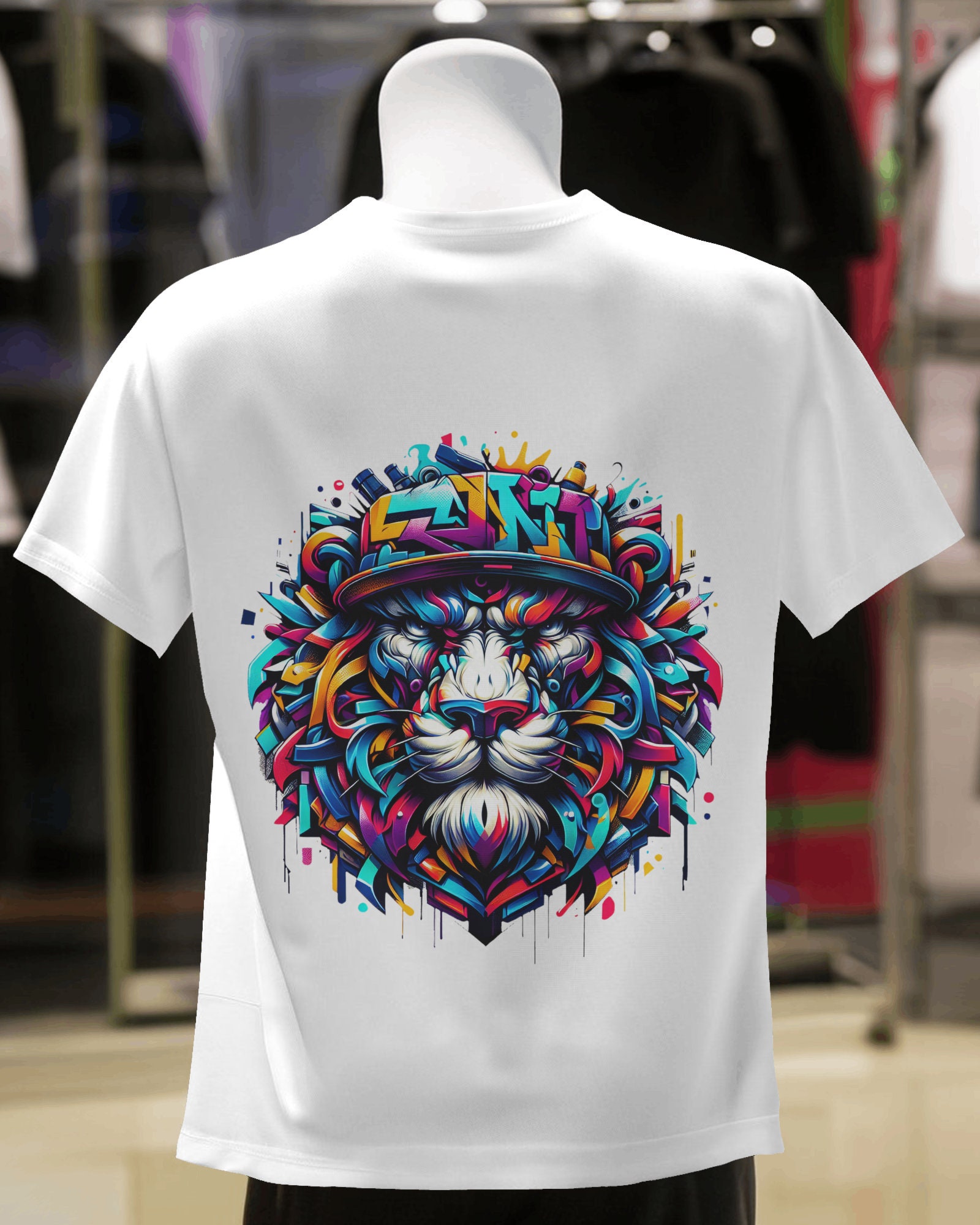 Graffiti Lion PNG, Urban Hip Hop Design (digital Download) - Etsy