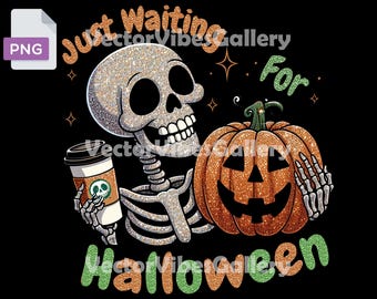Squelette drôle Halloween PNG, clipart citrouille (téléchargement numérique)