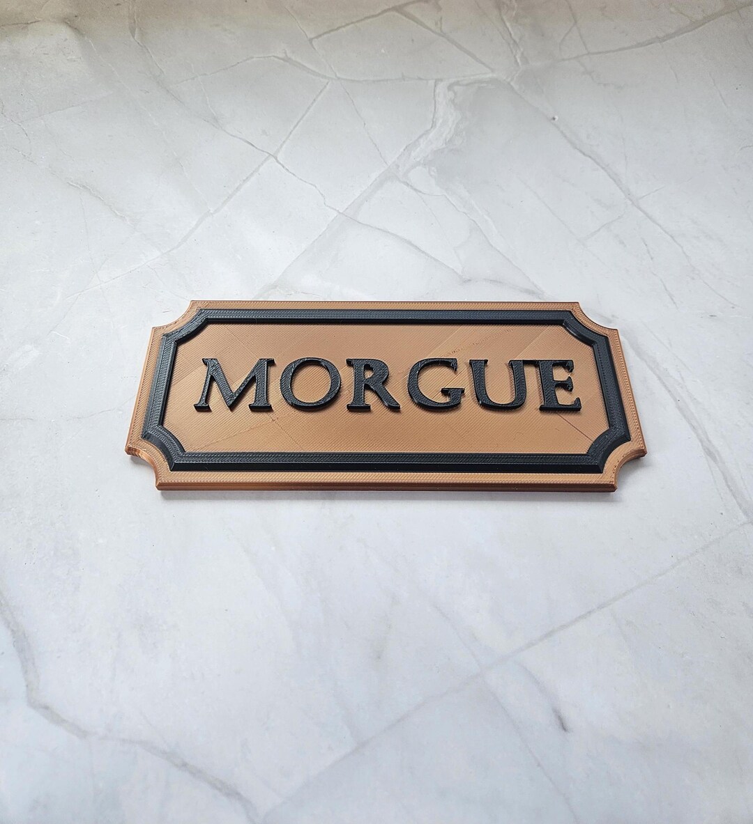 Morgue Sign Creepy Morgue Signs 3D Printed / 1692 Salem / Asylum Sign / Halloween ...