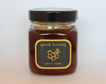 Pure Natural Greek Honey, Pine, Fir, Raw, Unprocessed, Organic, Harvest 2023