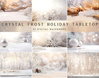 37 Christmas Holiday Tabletop Vertical Mockup Bundle: Wedding Styled Stock Photography JPG Digital Downloads, Winter Digital Backdrops
