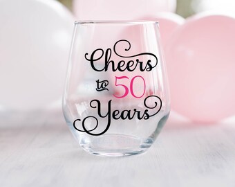 Cheers to 50 Years Svg, 50th Birthday Svg, 50th Birthday Shirt Svg, 50th Birthday Party Svg, 50 Years Old Svg, Birthday SVG/DXF/Eps/Png/JPEG