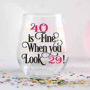 40 va bene quando sembri 29 Svg, 40esimo compleanno Svg, 40esimo compleanno camicia Svg, 40esimo compleanno festa Svg, 40 anni Svg, SVG/DXF/Eps/Png/JPEG