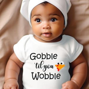 Gobble Til You Wobble Svg, Fall Mug Svg, Turkey Day Shirt Svg, Thanksgiving Gift Svg, Baby Shower Gift Svg, Autumn SVG/DXF/Eps/Png/JPEG