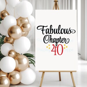 Favoloso capitolo 40 Svg, 40° compleanno bicchiere Svg, 40° compleanno maglietta Svg, 40° compleanno festa Svg, 40 anni Svg, SVG/DXF/Eps/Png/JPEG