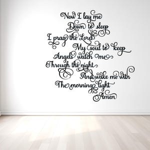 Now I Lay Me Down to Sleep Svg, Christening Gift Svg, Baby Shower Gift Svg, New Baby Gift Svg, Childrens Prayer Svg, SVG/DXF/Eps/Png/JPEG