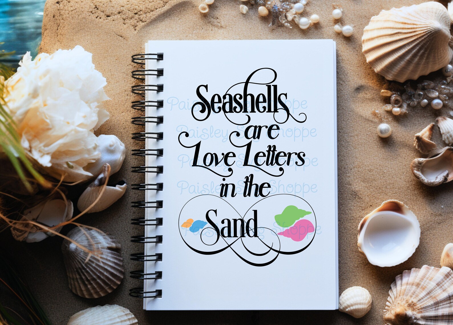 Seashells Are Love Letters Svg, Beach Svg, Seashore Svg, Palm Tree Svg ...