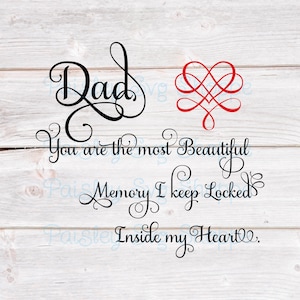 Papá, eres el recuerdo más hermoso Svg, Memorial Svg, Religioso Svg, Duelo Svg, Ángel Svg, Fe Svg, Papá Svg, SVG/DXF/Eps/Png/JPEG