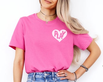 Shirt met hartzaklogo spelen, shirt spelen gebaseerd leren, T-shirt voor kleuterleraar, SLP-shirt, logopedist-T-shirt, Special Ed Teacher-T-shirt