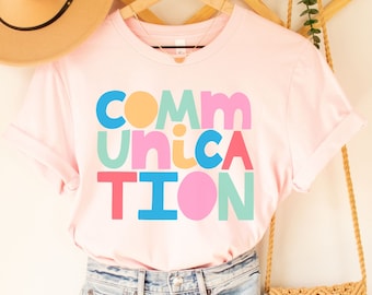 Shirt communicatie logopedist, schattig SLP-shirt, shirt logopedie, logopedie pathologie, cadeau voor SLP, SLPA-shirt, slp student