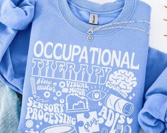 Felpa con ambito di pratica della terapia occupazionale, girocollo per terapia occupazionale, felpa per terapista occupazionale, regali per terapisti occupazionali, felpa per terapisti occupazionali, regali per terapisti occupazionali