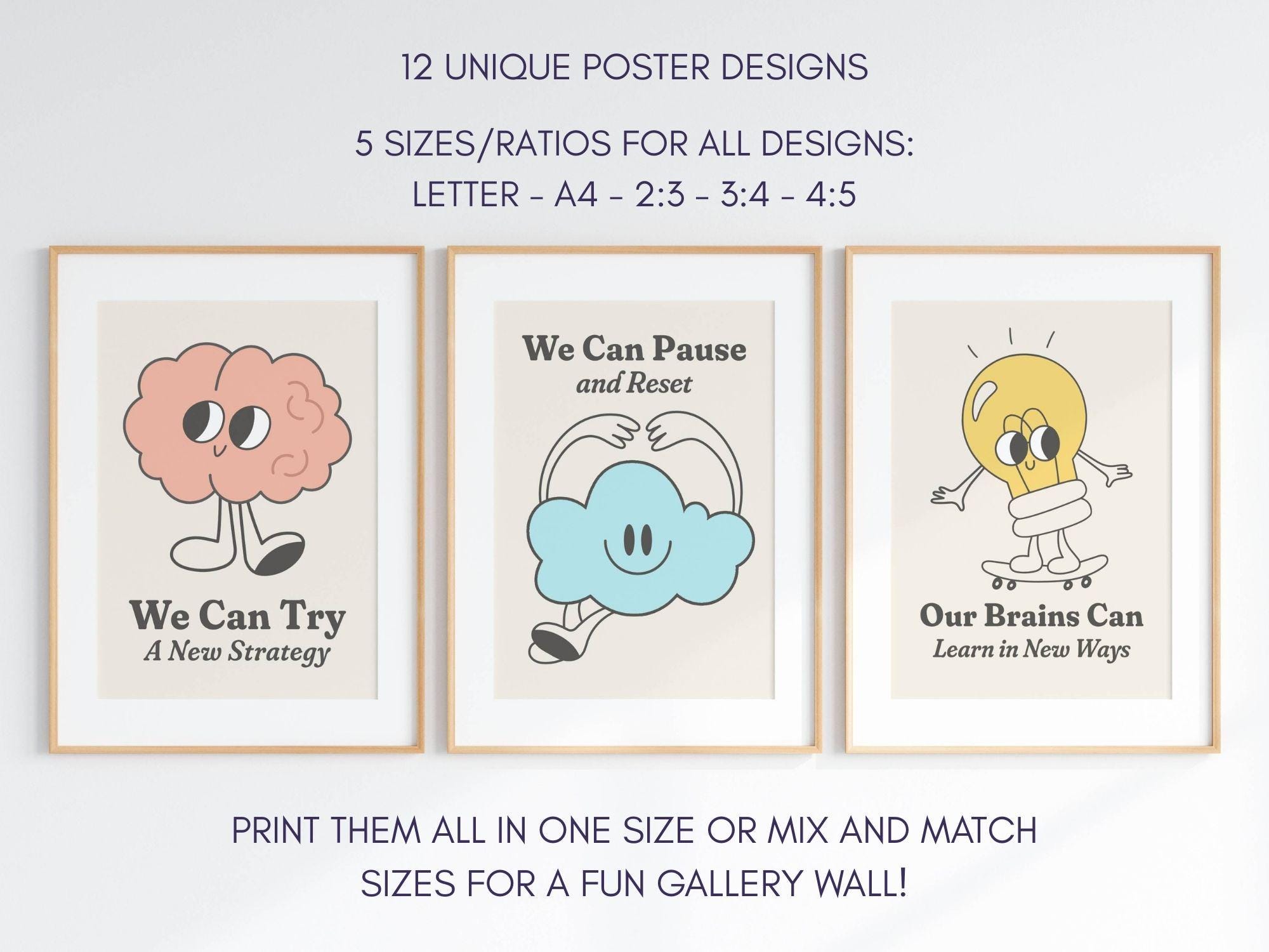 Executive Function Posters for Classroom Decor | Retro Growth Mindset ...