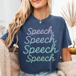 Speech Therapist Shirt, Speech Therapy Tee, Gifts for SLPs, Ombre SLP T-Shirt, SLPA Apparel, New Grad Gift, Speech Pathology Back to School